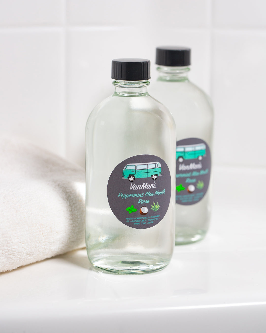 All Natural Peppermint Aloe Mouth Wash